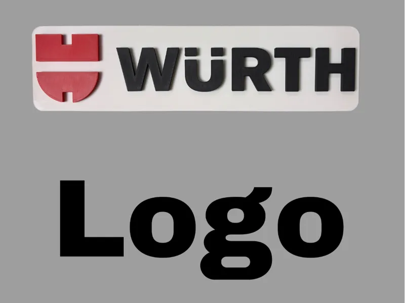 WürthLogo Werkstatt Dekoration Wandlogo Tool Room