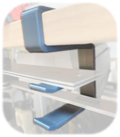 Double Hook for 18mm Melamine Faced Particle Board
