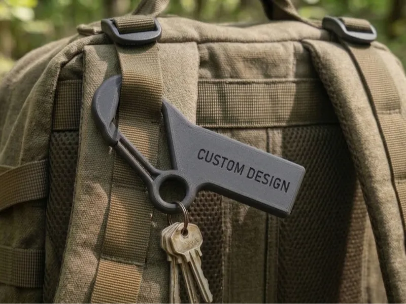 Universal Name-Plate Carabiner (Print-in-Place)