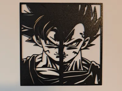 Goku y Vegeta Wall art decor