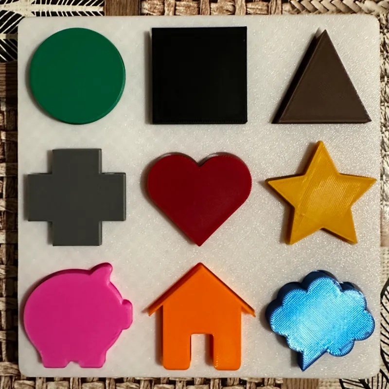Cut - out shapes plate