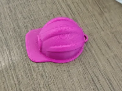 Engineer Hard Hat Keychain (Support-Free)