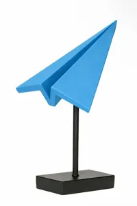 Avion en papier — sculpture de bureau — photo 3