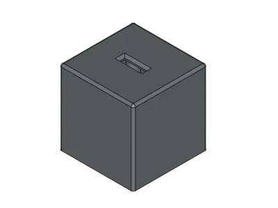 Piggy bank - cube 10cm