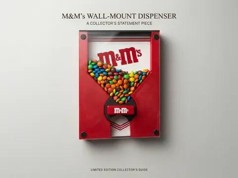 Soporte: Vintage M&M's Candy Dispenser - Wall Mounted — referencia de MakerWorld