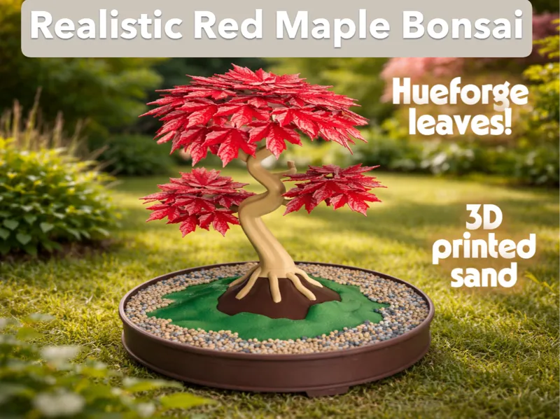 Realistic Red Maple Bonsai