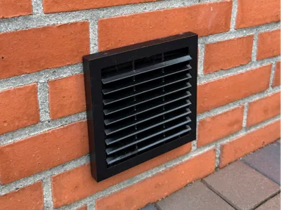 Ventilation Grille DN125 - round to square 170x170mm
