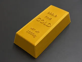 life size gold bar 