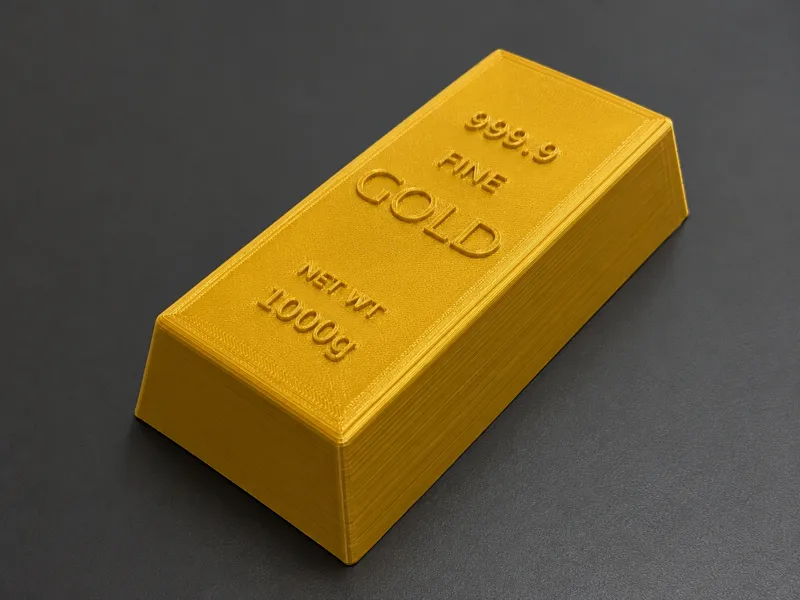 life size gold bar 