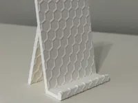 Minimalist hexagon phone stand