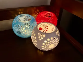 Tea Light: Dot Mandala