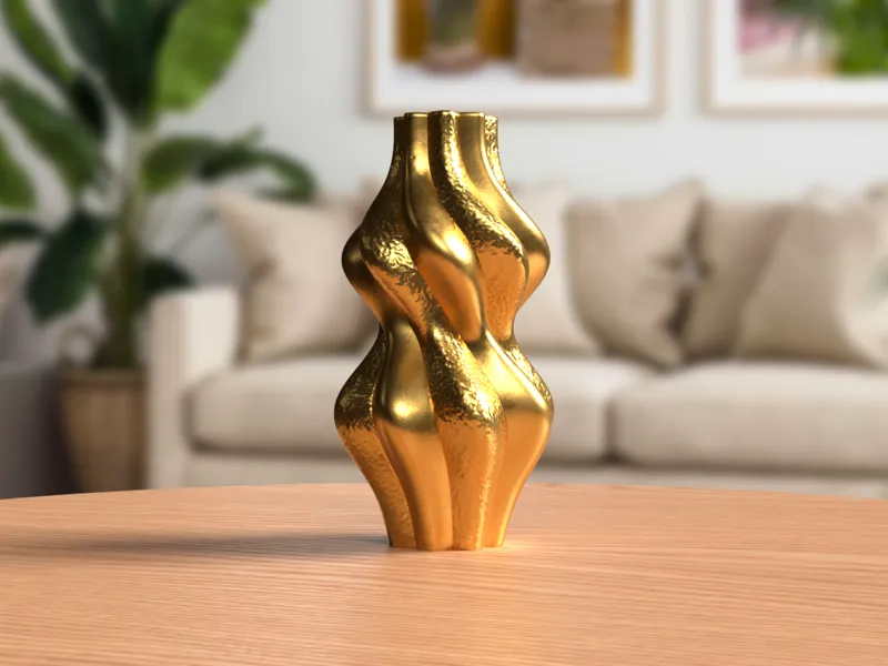 Vaso "Aurora" – Texture Fuzzy Elegance
