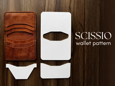 Leather Wallet Pattern - Scissio