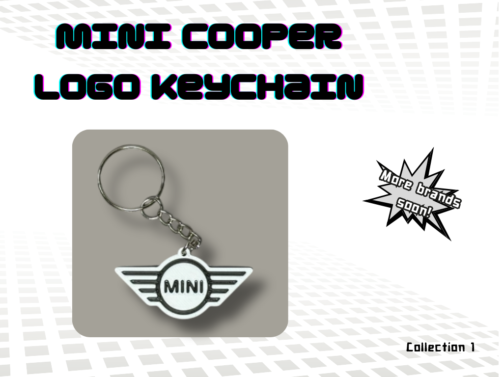 Mini Cooper logo keychain