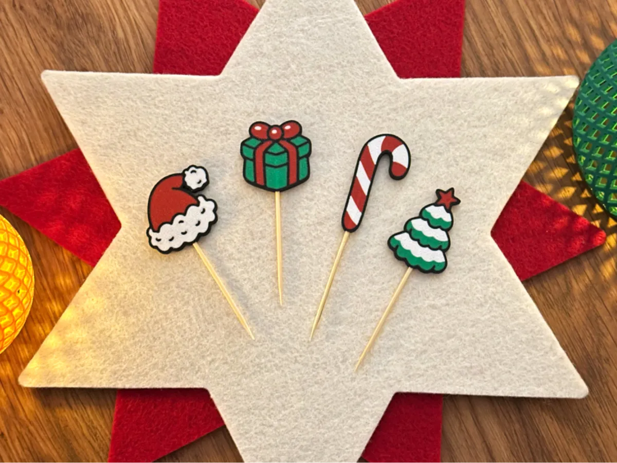Christmas Toothpicks and Magnets - Free 3D Print Model - MakerWorld