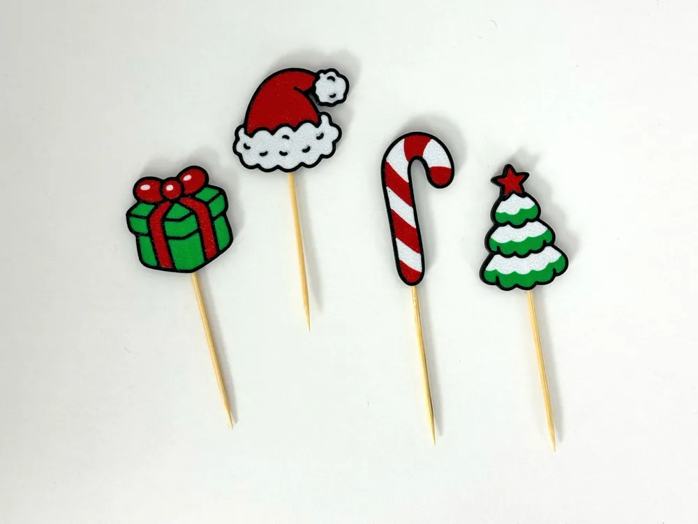 Christmas Toothpicks and Magnets - Free 3D Print Model - MakerWorld