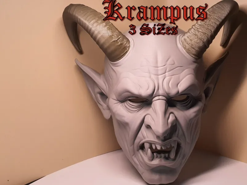 Krampus Mask 3 Sizes No ams