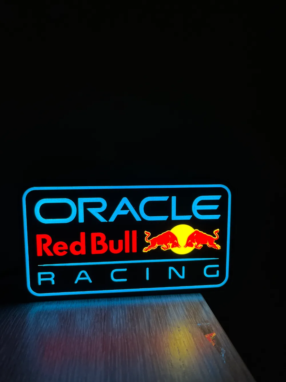 Led Racing Logo Redbull Lightbox led lamp formula uno racing by makerlampit - MakerWorld
