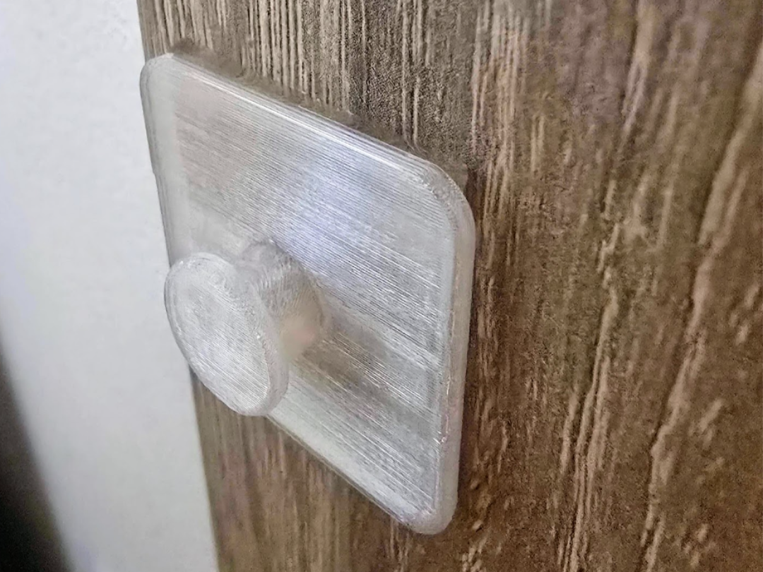 Customizable Button-Style Adhesive Mount