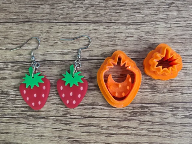Strawberry earring cutters