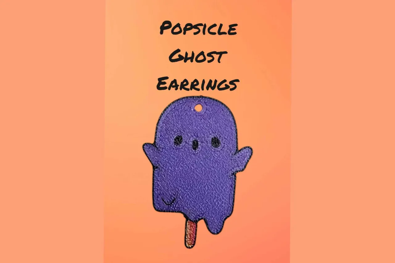 Popsicle Ghost Earrings view 2