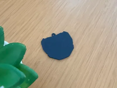 Mini Odi Plate Keychain
