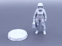 girl in hazmat suit
