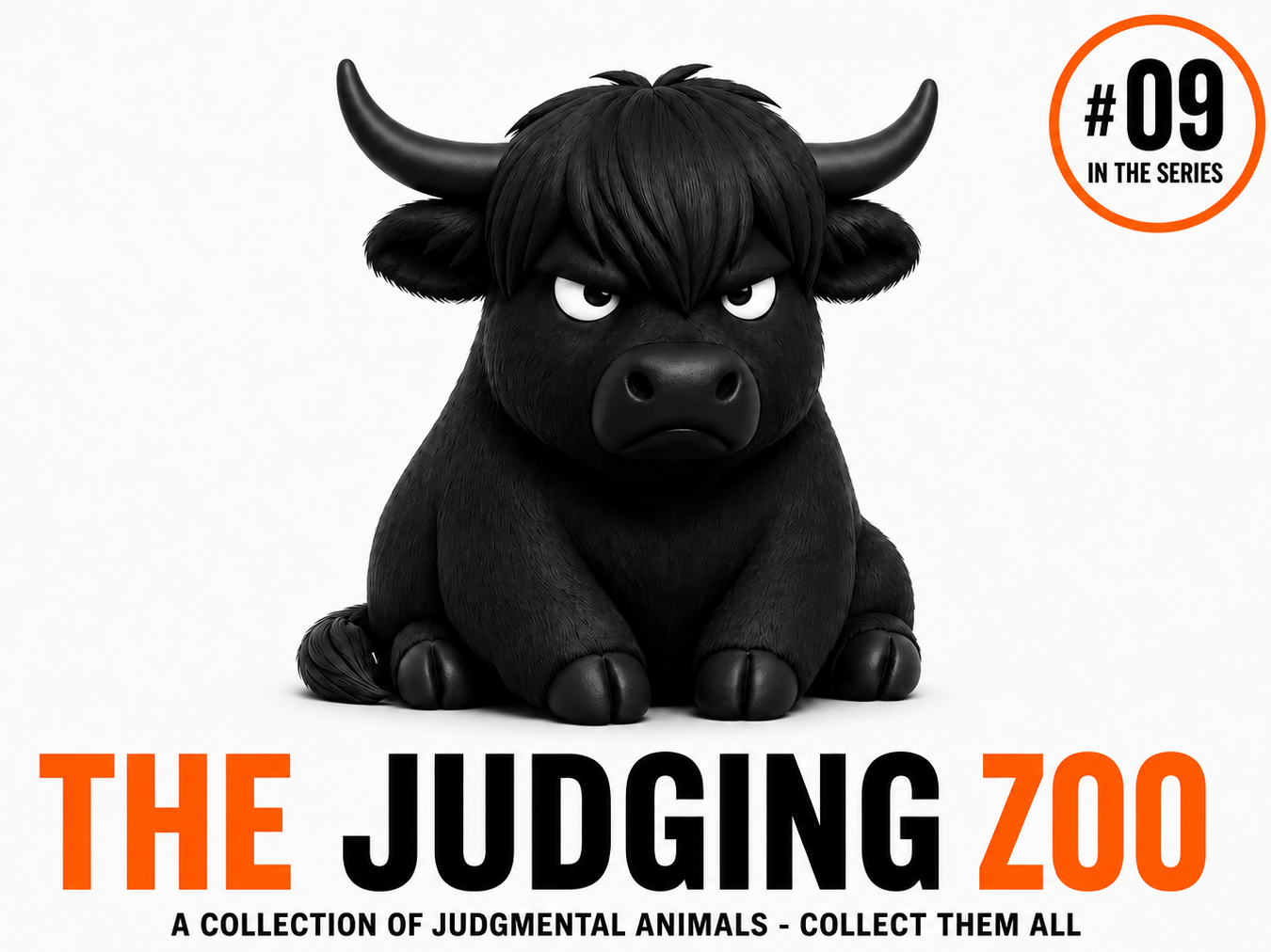Grumpy Highland Cow – The Judging Zoo #09