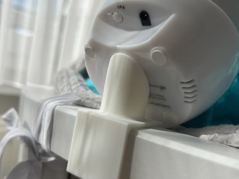 babysense camera mounting to baby crib 