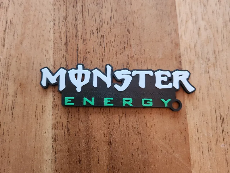 Monster energy keychain