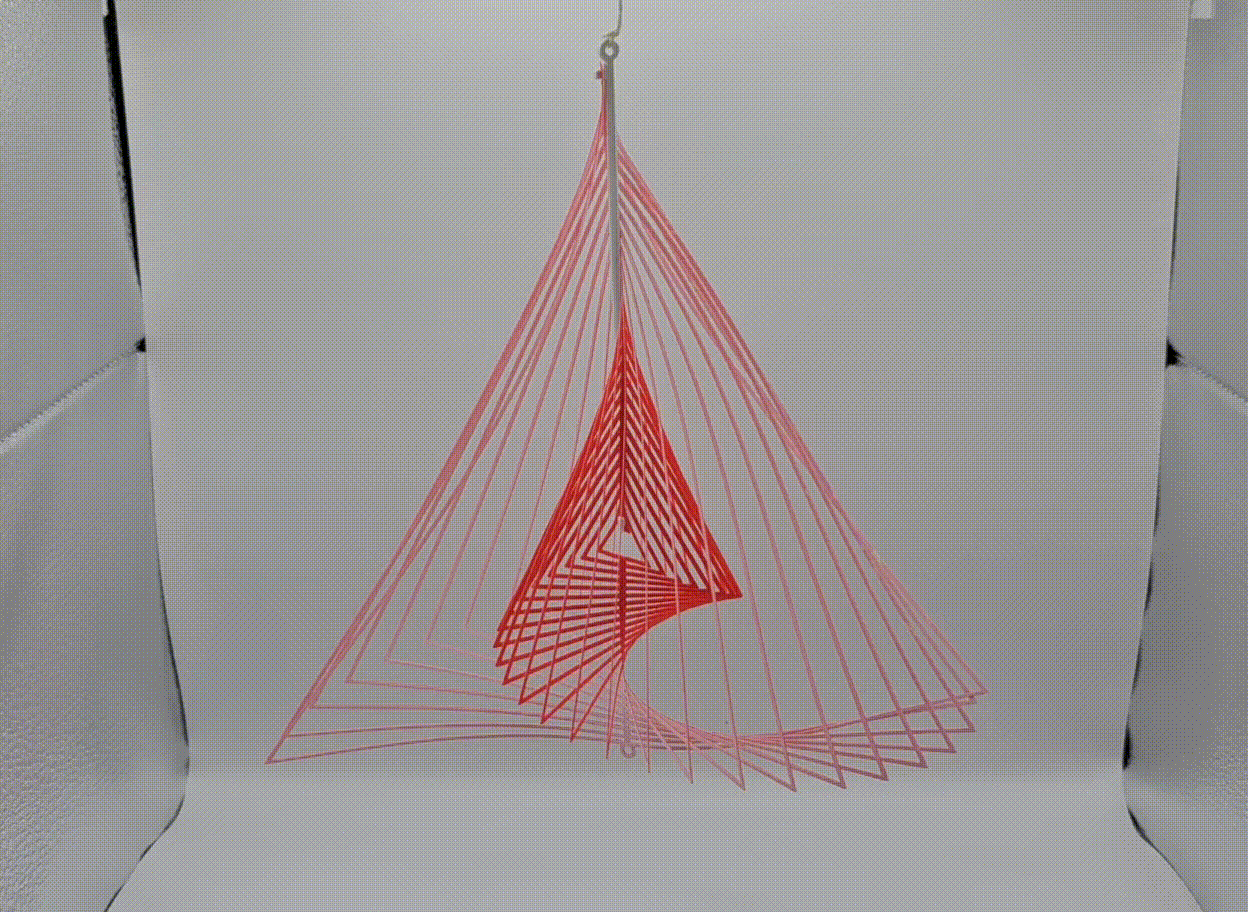 Geometric Triangle Twist - 2D to 3D Optical Art