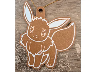 Evee Pokemon Gingerbread Christmas Ornament