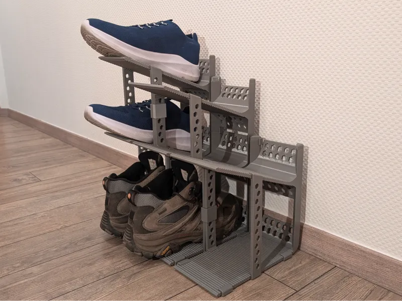 Modulares Schuhregal - Industrie Design