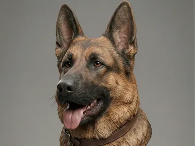 German Shepard Bust