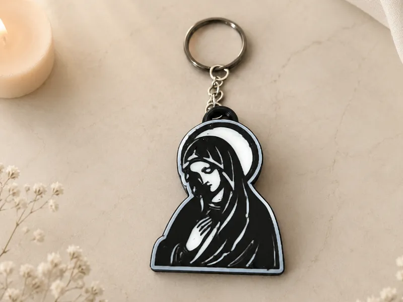Mary, the Mother of Jesus, keychain