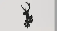 Décoration murale de Noël cerf — photo 3