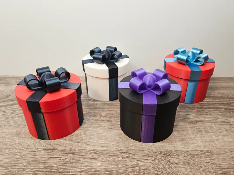 Round Gift Box - No Glue, No AMS