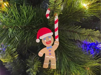 Omino Pan di Zenzero con Candy Cane