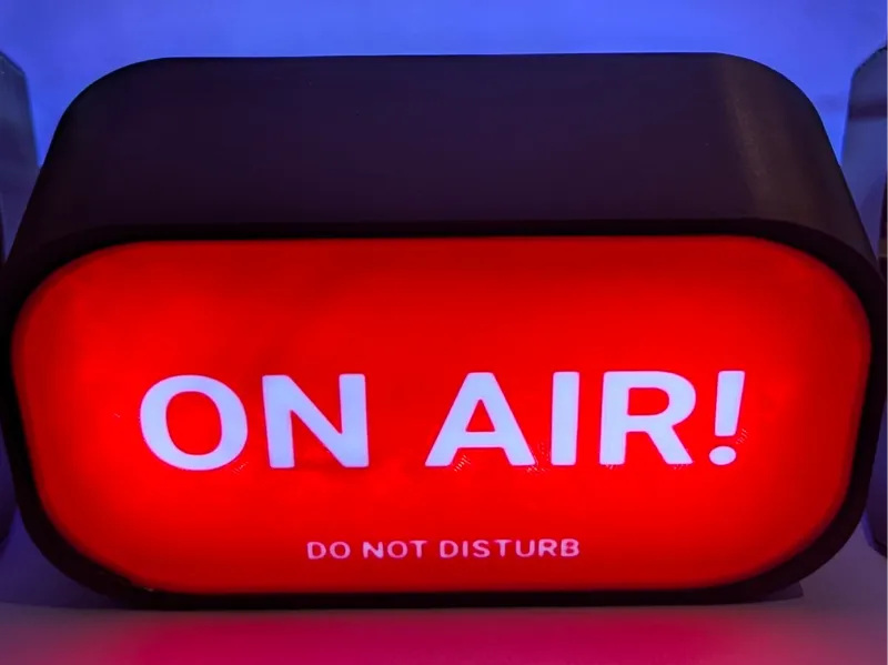 ON Air schild (LED)