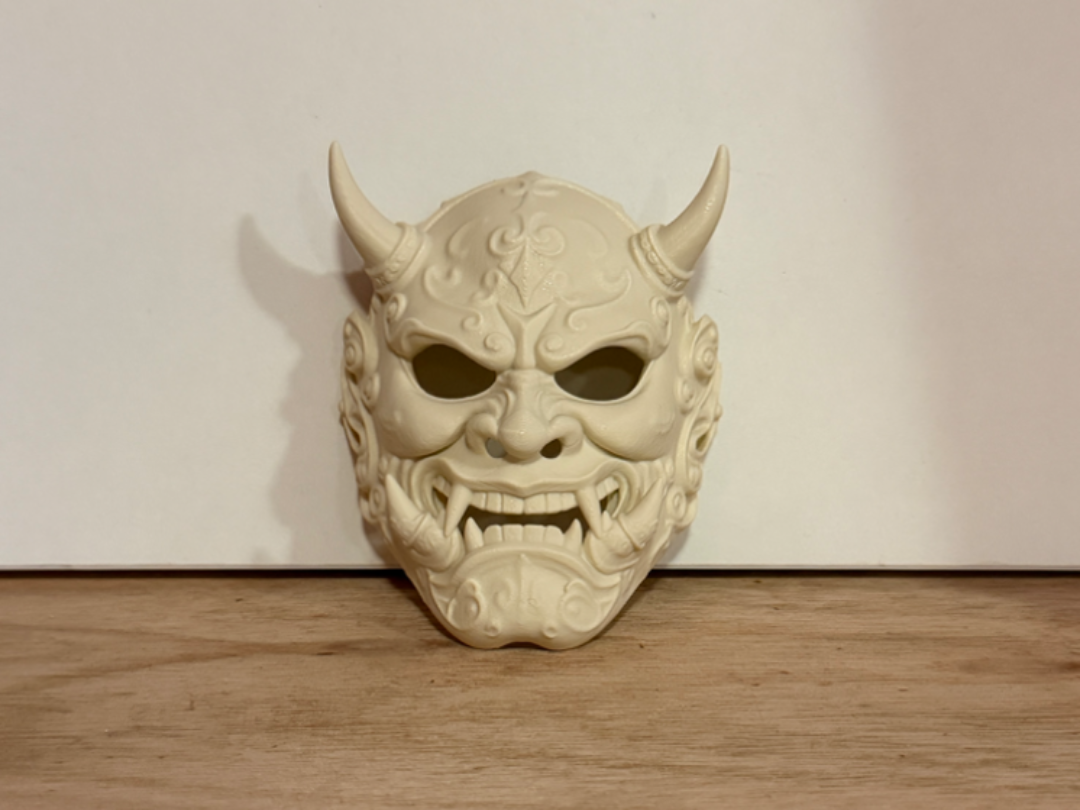 Ornate Full Face Oni Mask (wearable)