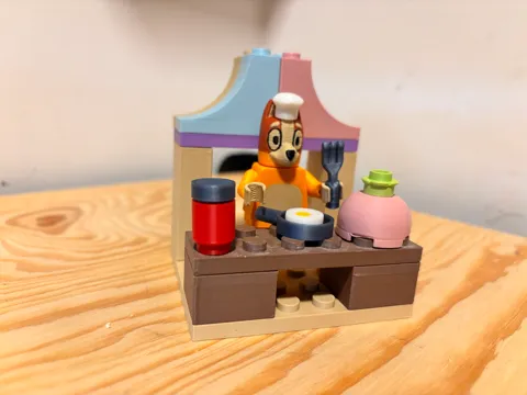 Figura decorativa: Mini Chef Puppy Kitchen - Brick Blocks Set — referencia de MakerWorld
