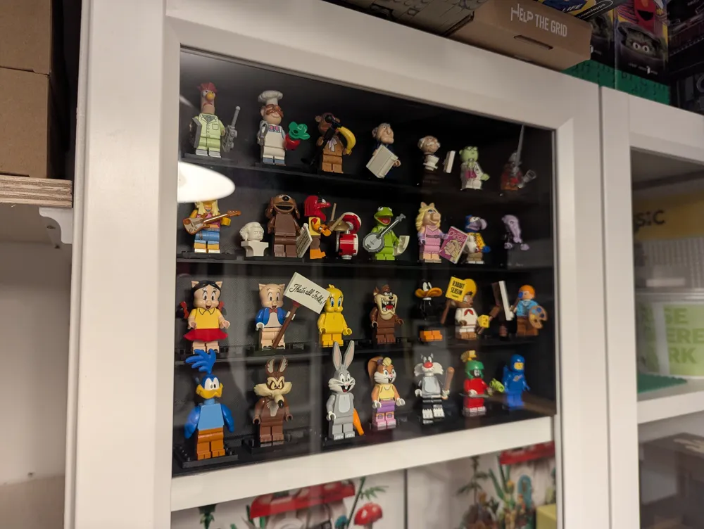 Minifigure Display Case for IKEA Billy Glass Door - Free 3D Print Model ...