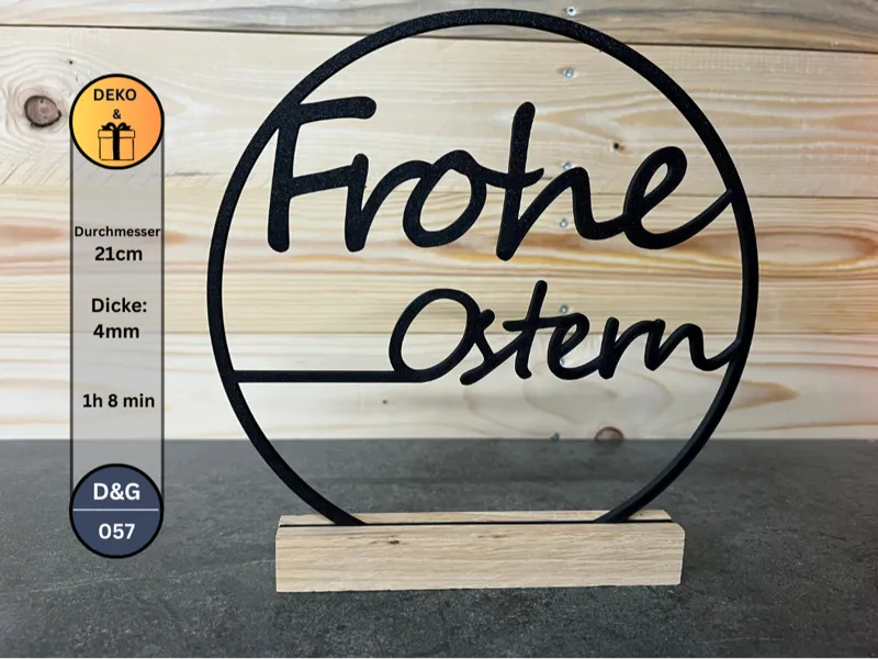 Kranz Frohe Ostern stehend
