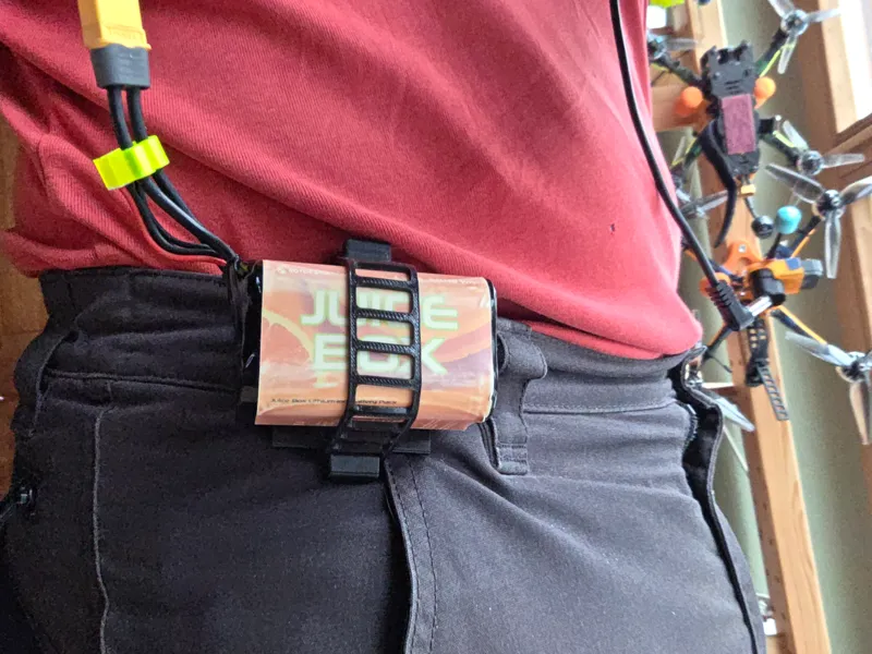 Belt Clip for FPV Goggles Batteries