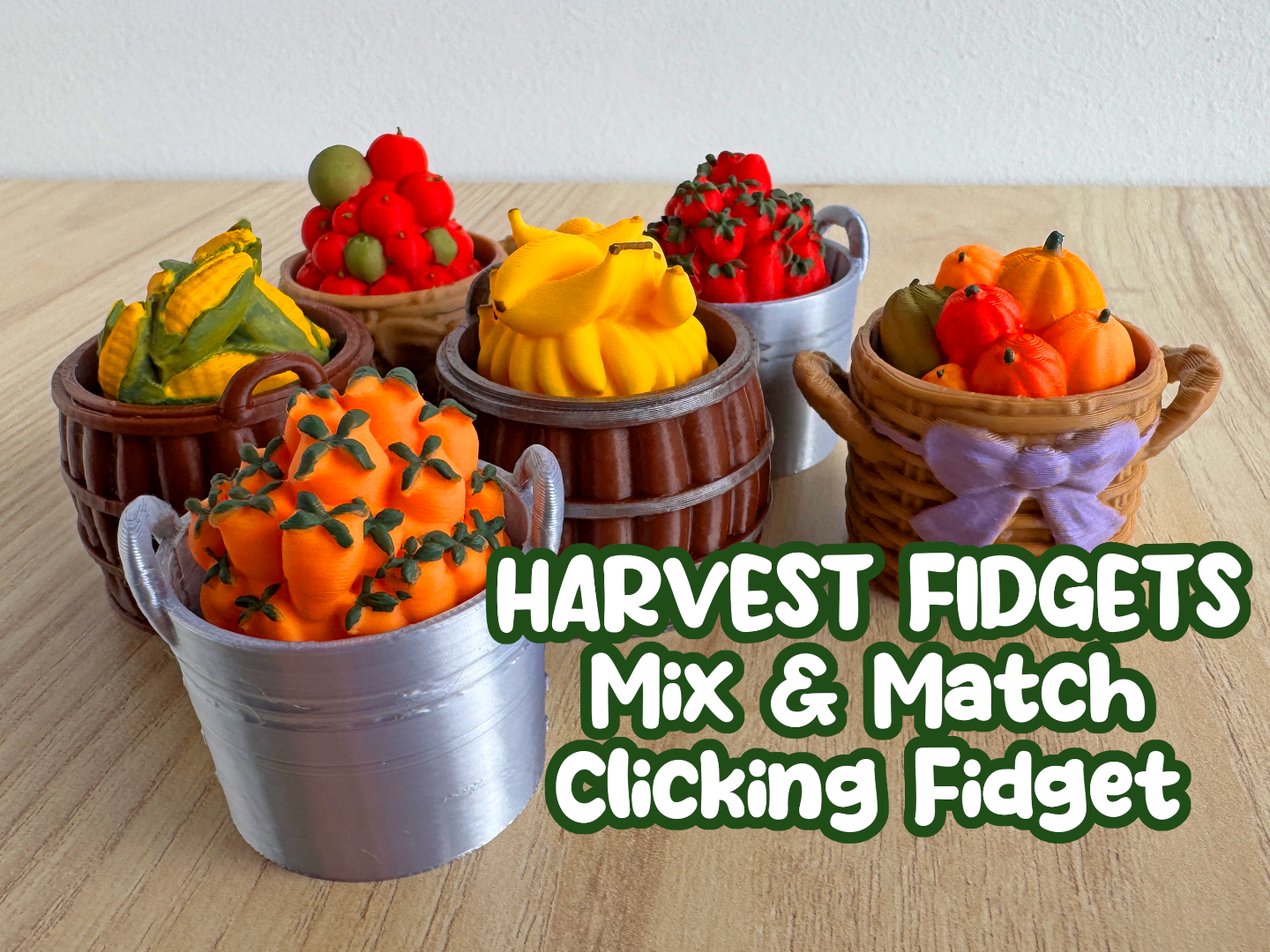 Harvest Fidgets - Mix and Match Clicker Toy Set