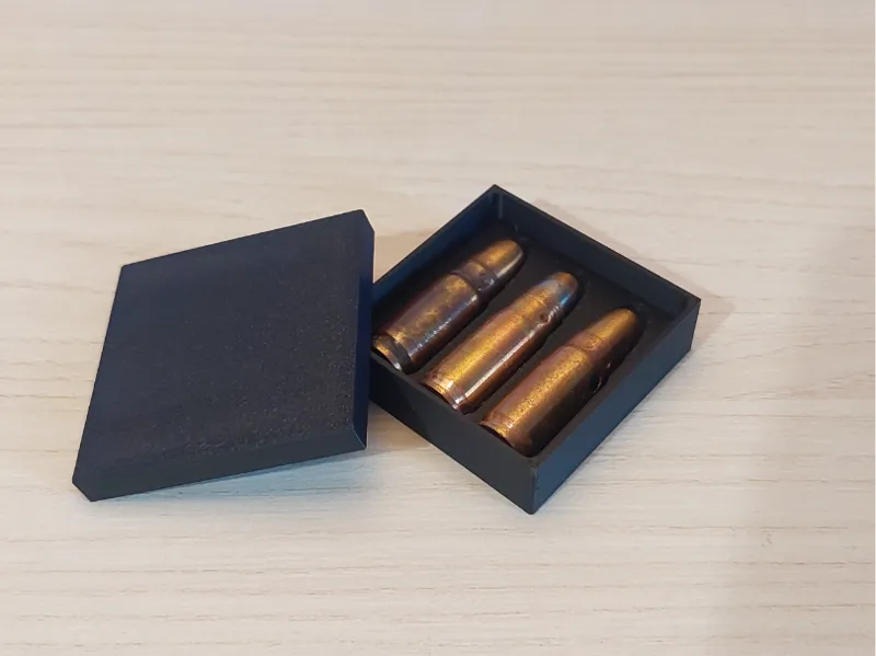 7.62x25 Tokarev Ammo Box – 3 Slot Holder