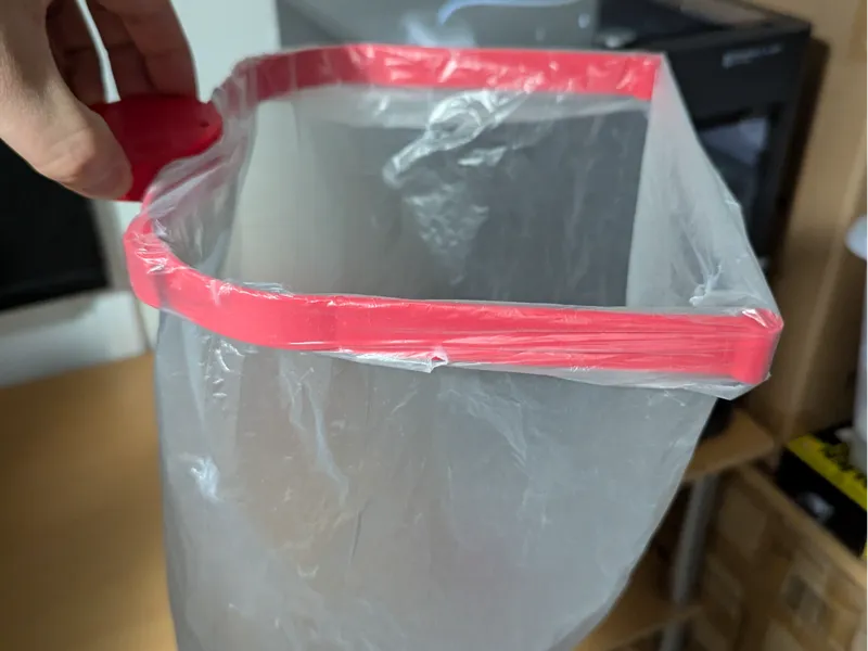 Light Duty Swivel Under Desk Trash/Bin bag holder