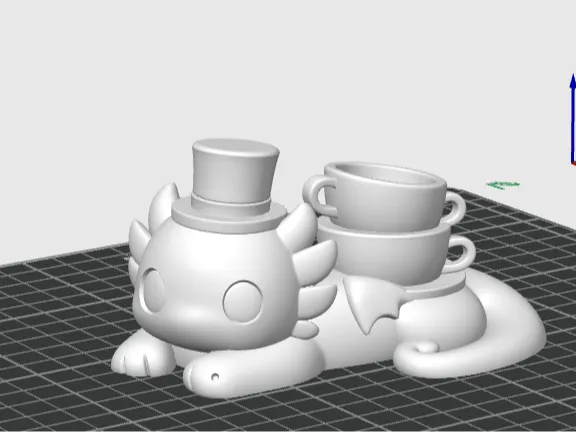 Mad Hatter Inspired Chibi Dragon