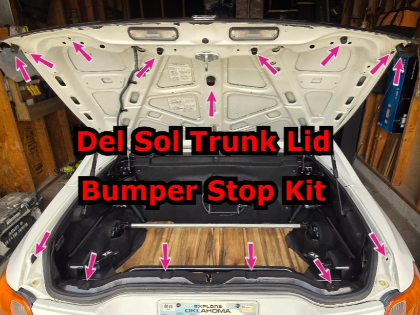 Honda Del Sol Trunk Bumper Stop Kit (TPU)