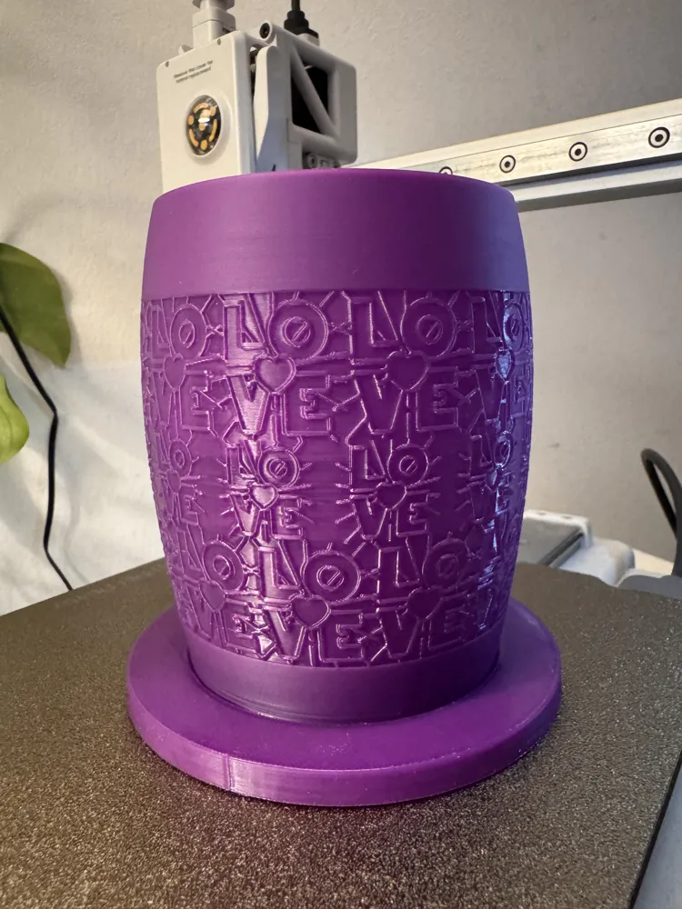 LOVE – Modern Romantic Flower Pot - Free 3D Print Model - MakerWorld